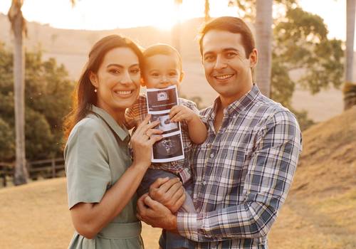 Gestante de Luís Filho promovido a irmão mais velho