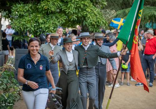 Equestrian de Campeonato do Mundo de Equitação de Trabalho