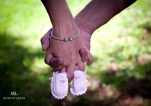 Ensaio Gestante de À espera de Maya