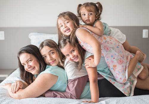 Ensaio Mãe e filhas - Silvana