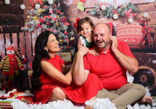 Ensaio de Natal de Vanussa e Família