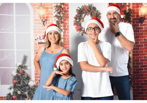 Ensaio de Natal de Sandra e familia