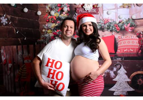 Ensaio de Natal de Izabel e familia