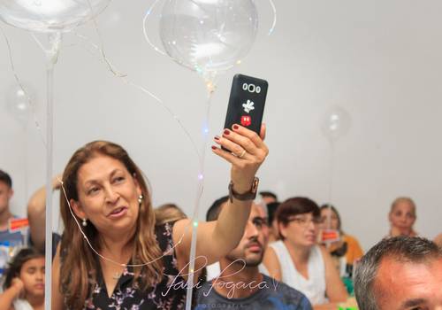 Fotografando a própria festa!