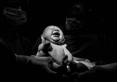 Partos de Tamires, primeiro choro