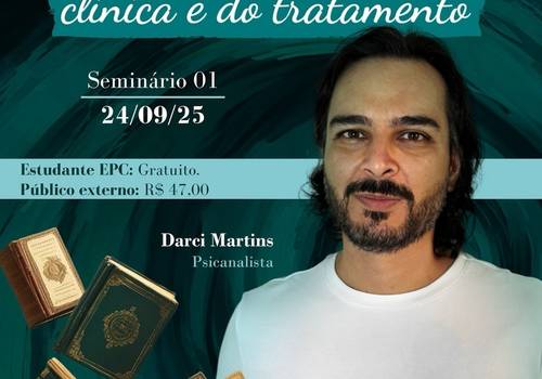 Seminário de A direção da clínica e do tratamento: ministrado em 24/09, 29/10 e 26/11/25