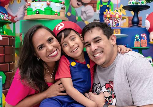 Festa Infantil de Festa Infantil Super Mario no Rio de Janeiro: Fotos do Aniversário de 5 anos do Pedro