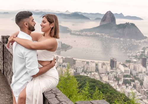 Pré-Wedding de Ensaio Pré Wedding no Mirante Dona Marta | Ensaio Fotográfico | Fotógrafo de Pré Casamento & Pré Wedding | Vince & Eslibeth