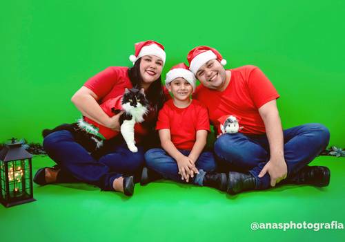 Natal de Ensaio de Natal no Estúdio - Cascadura, Rio de Janeiro | Ensaio em Família | Fotógrafo de Natal | Fotografia de Natal | Fotógrafo Natalino - Rio de Janeiro