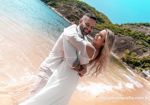 Pré-Wedding de Ensaio Fotográfico | RJ | Pré Casamento na Praia - Karol & Rafa