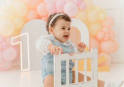 Smash the Cake de 1 aninho Luiza 