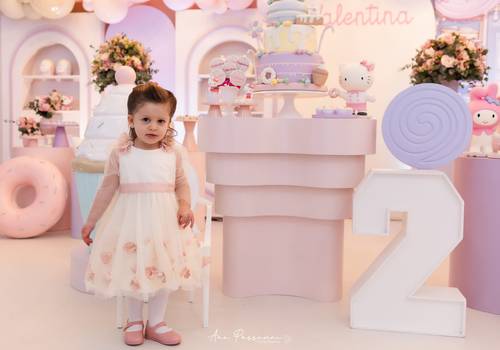 Aniversário Infantil de Aniversário de 2 ano da Valentina