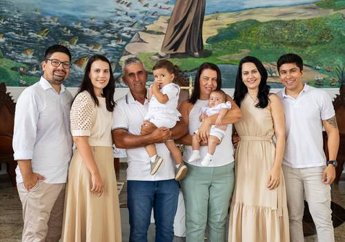 Família de Batizado Emanuel e Miguel