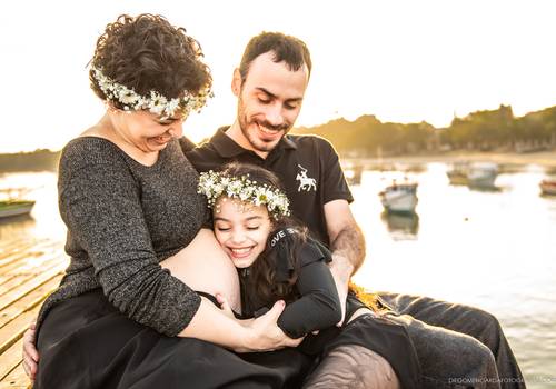 Gestante de Ensaio Família 