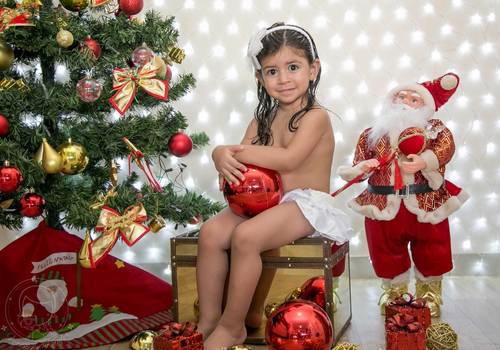 Ensaio Infantil de A alegria do Natal