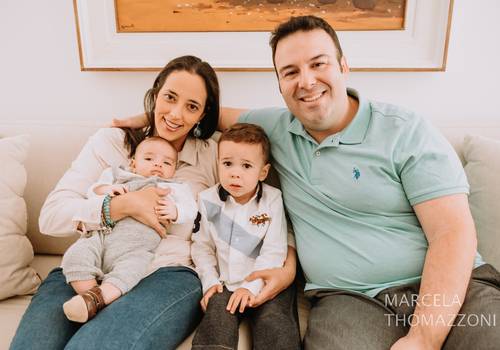 Ensaio de Ensaio de Familia - Quando o Vitor chegou