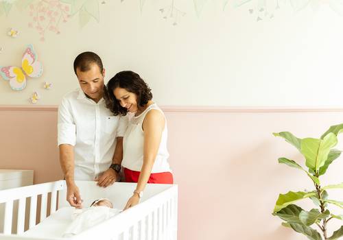 Família e Newborn de Laura, os papais (e os irmãos)