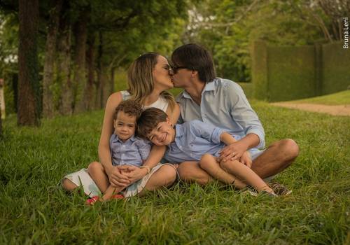 Família de Mário, Isabella, Vinícius e Theo