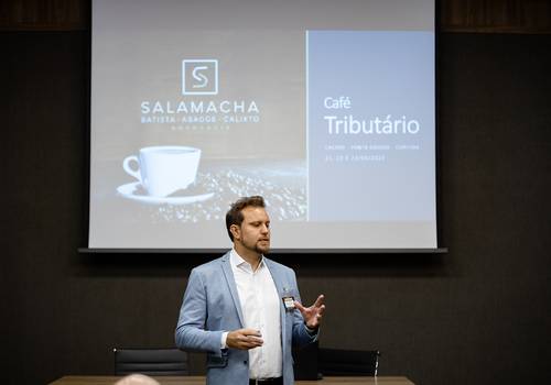 EVENTOS CORPORATIVOS de CAFÉ TRIBUTÁRIO 2023 - SALAMACHA ADVOCACIA