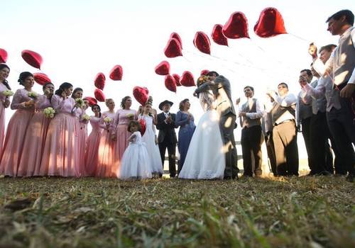 Balões de coração