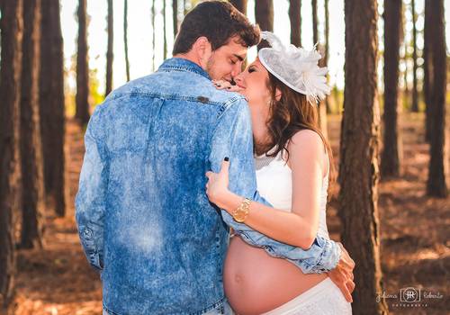 Gestante de Mamãe Graziella  a espera de José Augusto