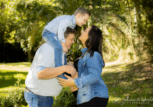 Gestante de Andreia, Maicon e Arthur a espera de Benicio