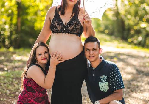 Gestante de Família a espera Antony Miguel