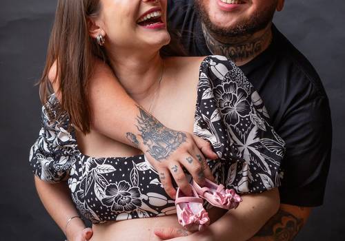 Gestante de Débora e Bruno 