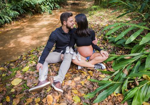 Gestante de Fran + Caio = Arthur + Alice + Elisa