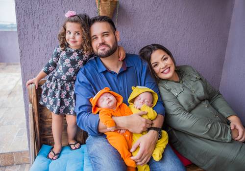 Família de Aline + Guilherme = Natália + Eduardo + Gustavo 