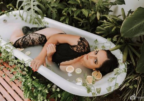 Feminino de Ensaio Banheira