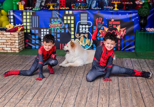 Aniversário de Fotos do Aniversário no Paiva de Theo e David