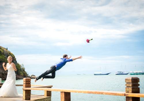 Trash the Dress de Aline e Virgílio - Búzios