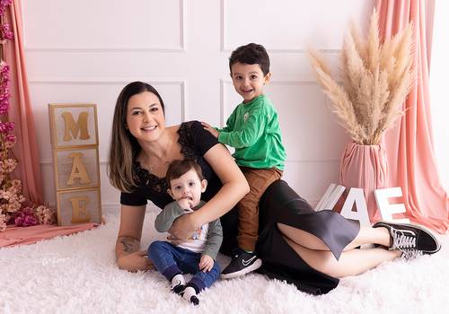 Família de Suelen, Dom, Otto e Leonardo - Dia das Mães 2024