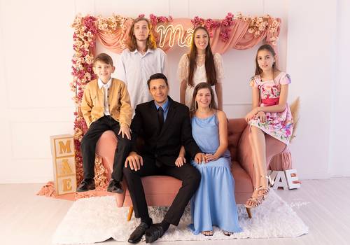 Família de Dia das Mães da Mari