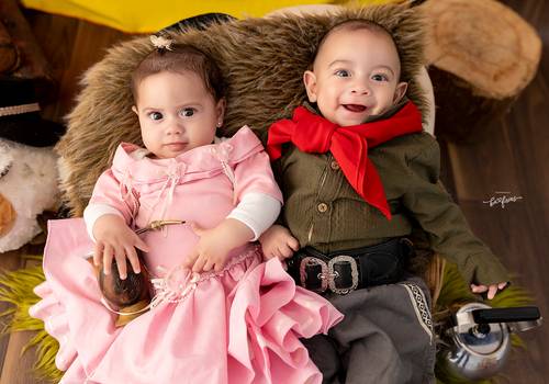 ACOMPANHAMENTO MENSAL de Lorenzo e Heloisa - 06 meses