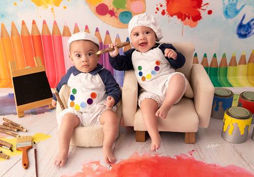 ACOMPANHAMENTO MENSAL de Lorenzo e Heloisa - 07 meses