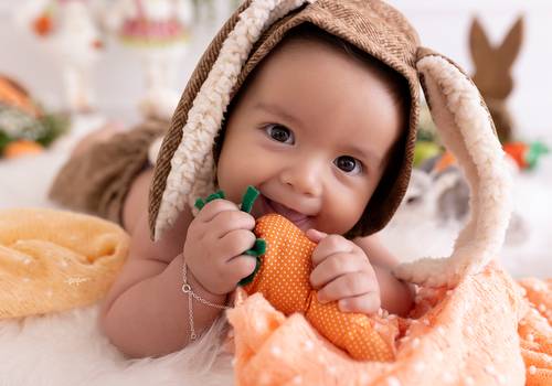 ACOMPANHAMENTO MENSAL de Antony - 06 meses - Ensaio de Páscoa 2025