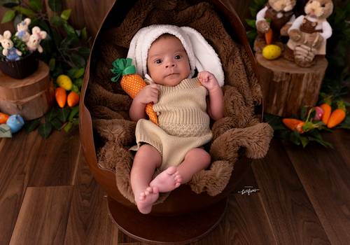 ACOMPANHAMENTO MENSAL de Brayan - 01 mês - Ensaio de Páscoa 2025