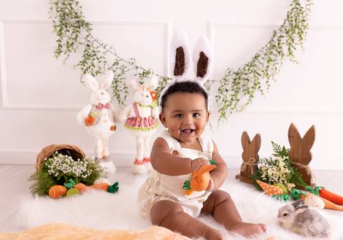 ACOMPANHAMENTO MENSAL de Jorge Gabriel - 07 meses - Ensaio de Páscoa 2025