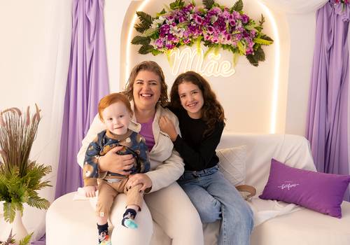 Família de Simone, Benício e Pietra - Dia das Mães 2026