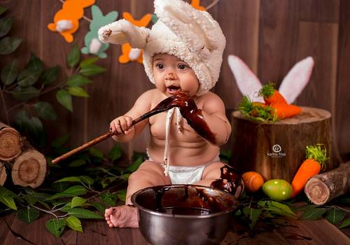 Infantil de Ensaio Páscoa Duda