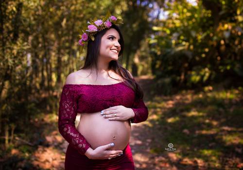 Gestante de Ensaio Gestante Juliana