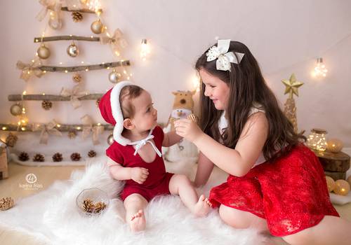 Infantil de Ensaio Natal Victória e Vinícius