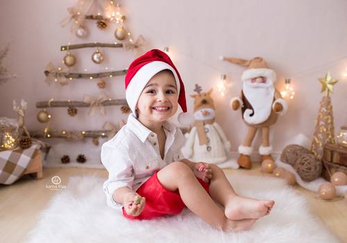 Infantil de Ensaio Natal Anthony