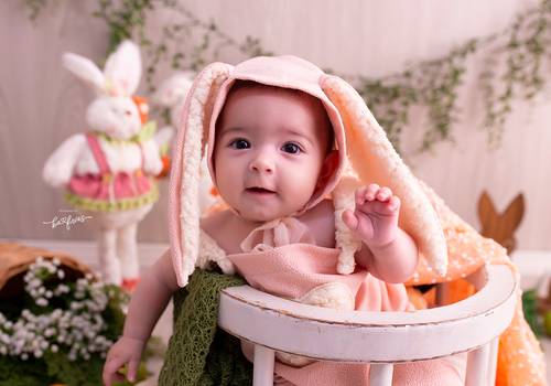 Páscoa 2022 de Maria Clara - 05 meses