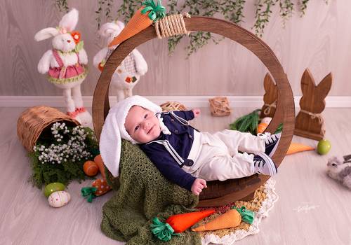 Páscoa 2022 de Gabriel - 01 mês