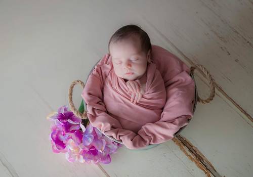 NewBorn de Sessão da Bebé recém  nascida Amélia