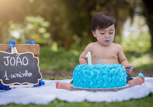 Infantil  de Smash the cake - João 01 Ano
