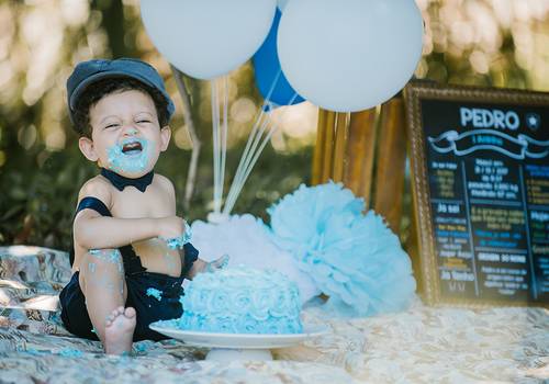 Infantil  de Smash the cake - Pedro 01 Ano
